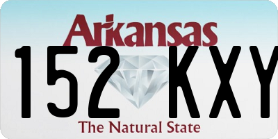 AR license plate 152KXY