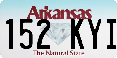 AR license plate 152KYI