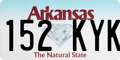 AR license plate 152KYK