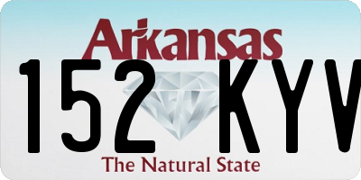 AR license plate 152KYV