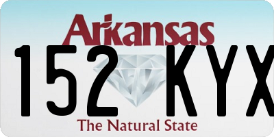 AR license plate 152KYX