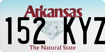 AR license plate 152KYZ