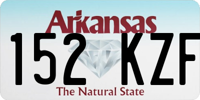 AR license plate 152KZF