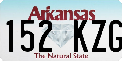 AR license plate 152KZG