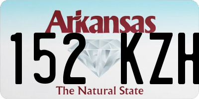 AR license plate 152KZH