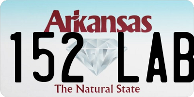 AR license plate 152LAB