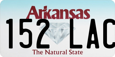 AR license plate 152LAC