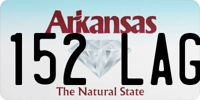 AR license plate 152LAG