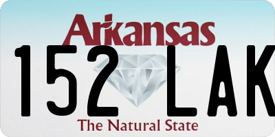 AR license plate 152LAK