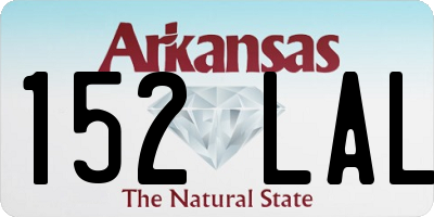 AR license plate 152LAL