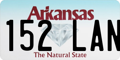 AR license plate 152LAN