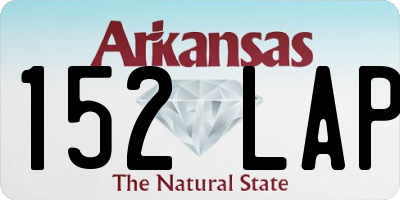 AR license plate 152LAP