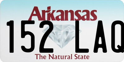 AR license plate 152LAQ