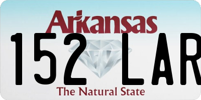 AR license plate 152LAR