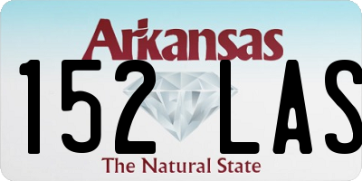 AR license plate 152LAS