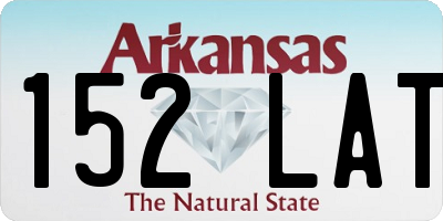 AR license plate 152LAT