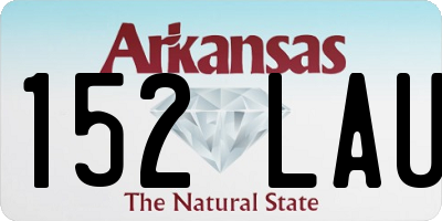 AR license plate 152LAU