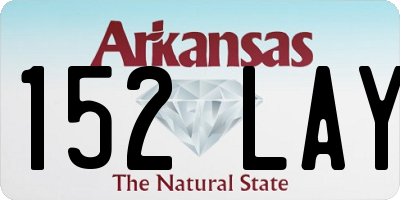 AR license plate 152LAY