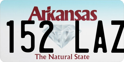 AR license plate 152LAZ