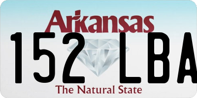 AR license plate 152LBA