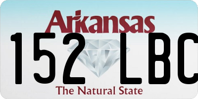 AR license plate 152LBC