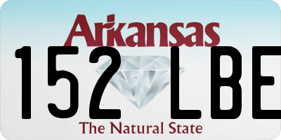 AR license plate 152LBE
