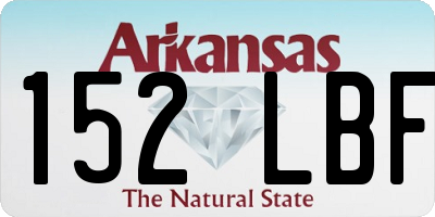 AR license plate 152LBF