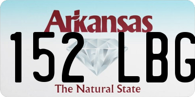AR license plate 152LBG