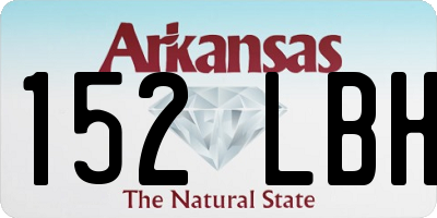 AR license plate 152LBH