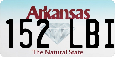 AR license plate 152LBI