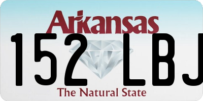 AR license plate 152LBJ
