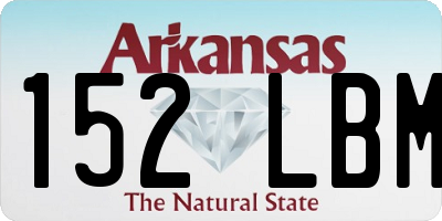 AR license plate 152LBM
