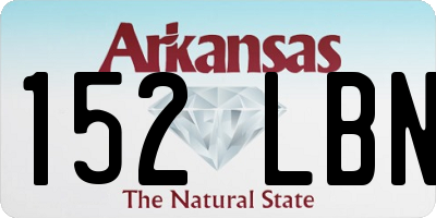 AR license plate 152LBN
