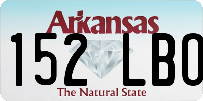 AR license plate 152LBO