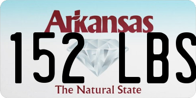 AR license plate 152LBS