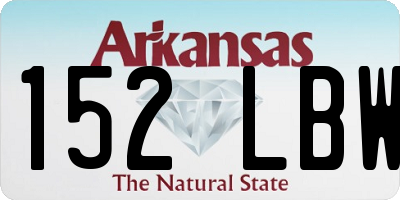 AR license plate 152LBW