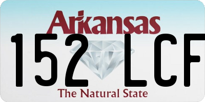 AR license plate 152LCF