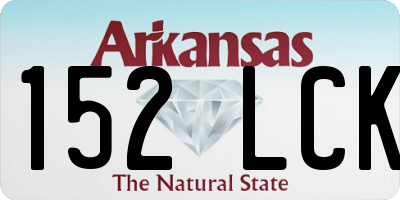 AR license plate 152LCK