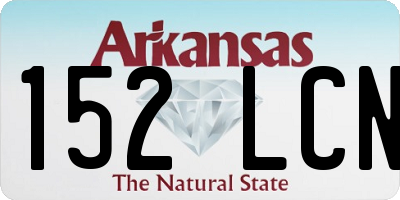 AR license plate 152LCN