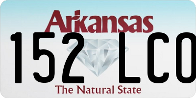 AR license plate 152LCO