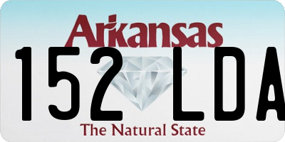 AR license plate 152LDA