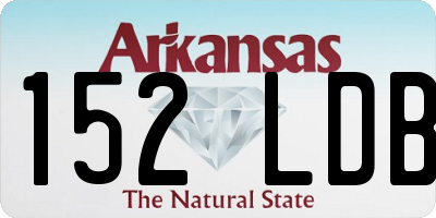 AR license plate 152LDB