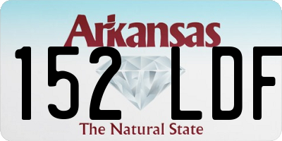 AR license plate 152LDF