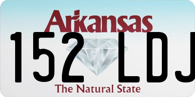 AR license plate 152LDJ