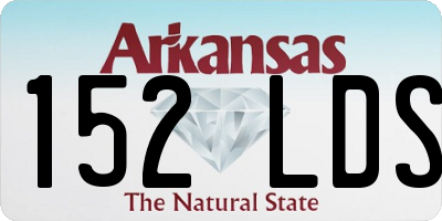 AR license plate 152LDS