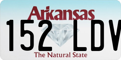 AR license plate 152LDV