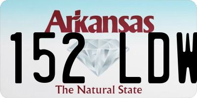 AR license plate 152LDW