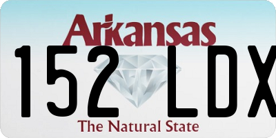 AR license plate 152LDX