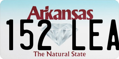AR license plate 152LEA