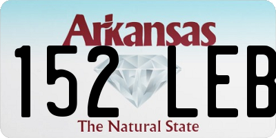 AR license plate 152LEB